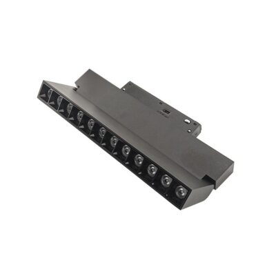 Vito 2102213 LED МАГНИТЕН РЕЛСОВ ОСВЕТИТЕЛ MAGNA H S3 12W 3CCT 3000K 4000K 6000K 1080 LM 24 ГРАДУСА 220 22 110 ММ 48V DC ЧЕРЕН