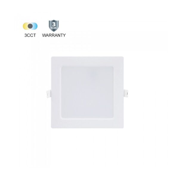 Vito 2027343 LED ПАНЕЛ ЗА ВГРАЖДАНЕ LINA S 24W 3CCT 3000K 4000K 6500K 2640lm 280 280MM КВАДРАТЕН БЯЛ