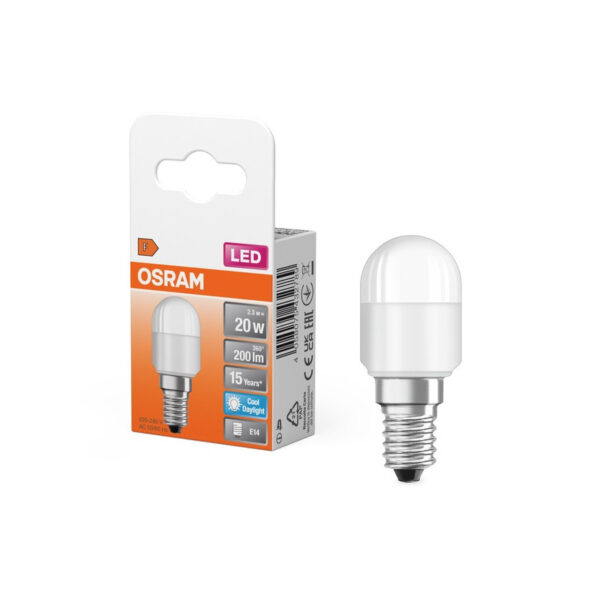 Ledvance 200600071 специална led лампа за хладилник special t26 frosted 20 non-dim 2.3w/865 e14