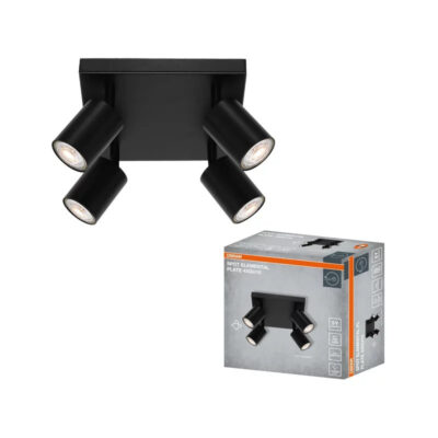 Ledvance 2078300669 led осветително тяло spot elemental black 4xgu10 plate black