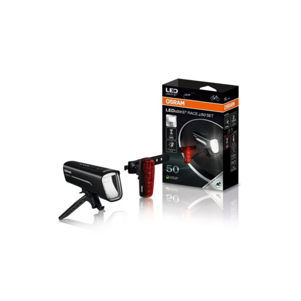OSRAM 206501027 комплект велосипедни светлини ledsbike race 50 set hfb1