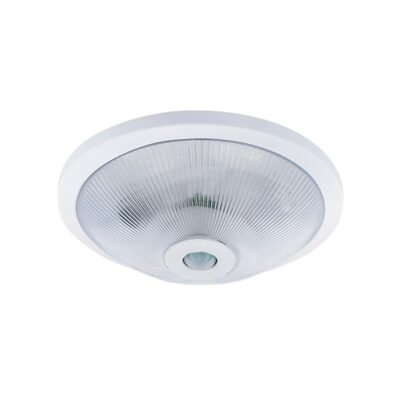 Vito 2022661 ОСВЕТИТЕЛНО ТЯЛО ЗА ТАВАН КРЪГЛОСС PIR СЕНЗОР 2xE27 LIKYA P Φ290x100mm БЯЛ