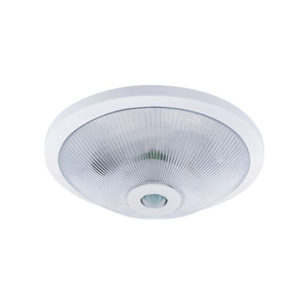 Vito 2022661 ОСВЕТИТЕЛНО ТЯЛО ЗА ТАВАН КРЪГЛОСС PIR СЕНЗОР 2xE27 LIKYA P Φ290x100mm БЯЛ