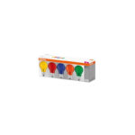 Ledvance 2024007947 пакет от 5 цветни led лампи pack 5 led star cla decor color box 15 2.5w/827 e27