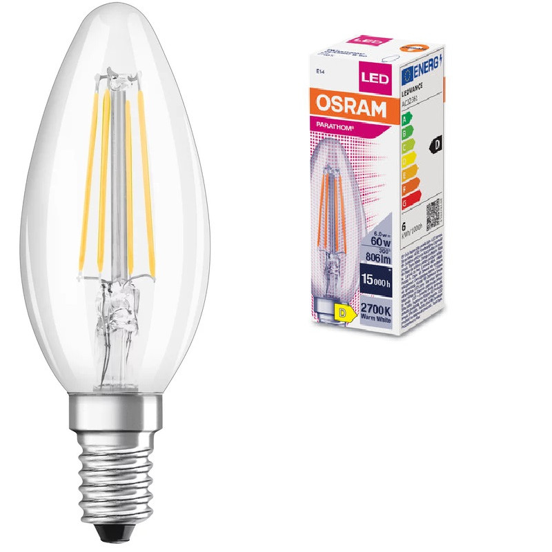 parathom-clb-fil60-65w-827-e14.jpg Ledvance 2024011582 led лампа parathom clb fil60 5.5w/827 e14