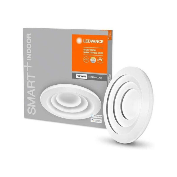Ledvance 202300106 led плафон smart+orbis ceiling spiral wifi tw 500mm wt 4300lm smart