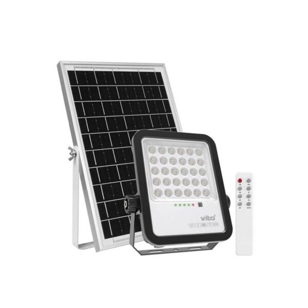 Vito 3210200 SOLAR LED ПРОЖЕКТОР SAHARA 100W 1100Lm 6000K IP65 С 5M КАБЕЛ