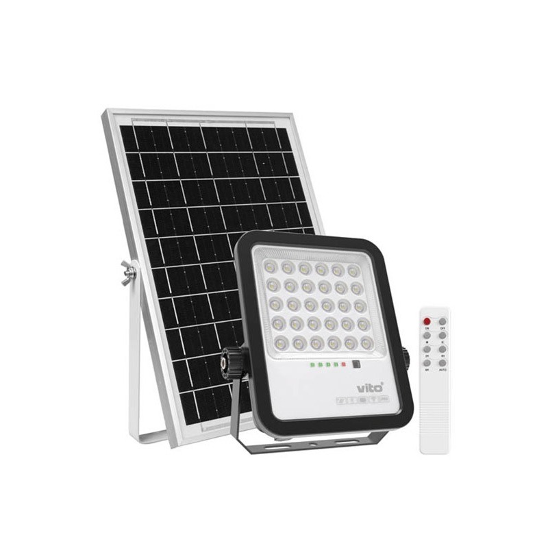 solar-led-floodlight-sahara-100w-6000k-ip65-with-5m-cable-3210200-vito.jpg Vito 3210200 SOLAR LED ПРОЖЕКТОР SAHARA 100W 1100Lm 6000K IP65 С 5M КАБЕЛ