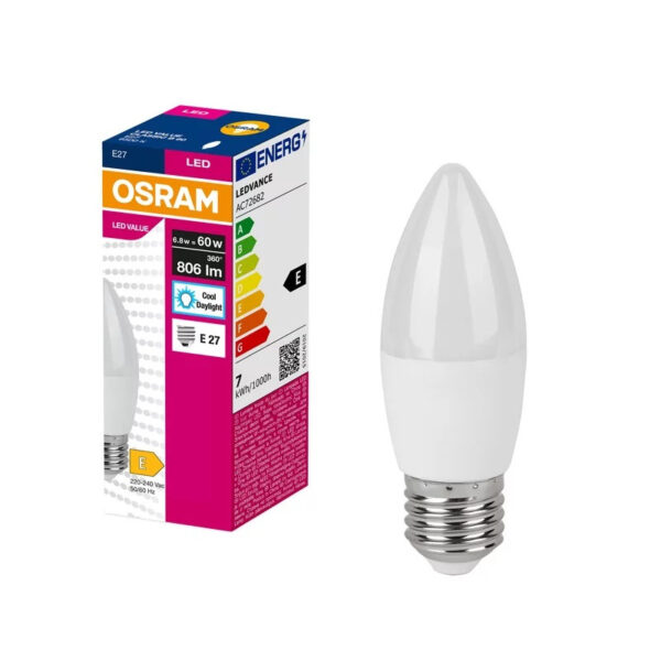 Ledvance 20240075535 led лампа value clb60 806lm/865 e27