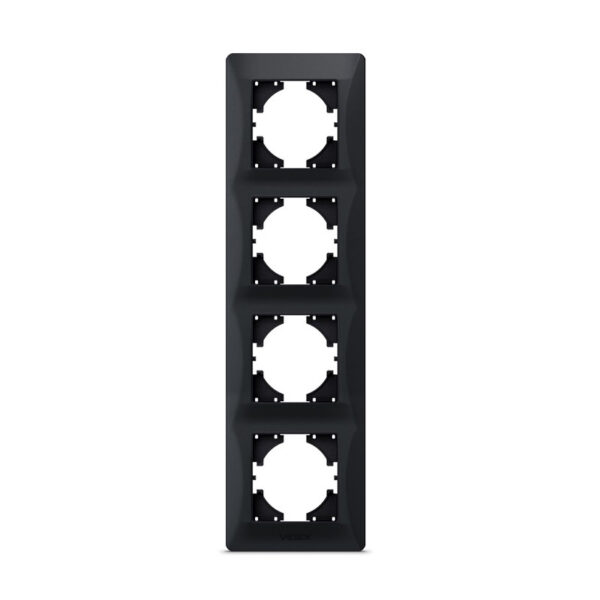 VIDEX 020402505 четворна вертикална рамка vf-bnfr4v-bg binera videx - графит