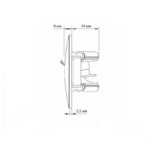 VIDEX 02040107 компютърна розетка cat6 vf-bnsk1pc6-w binera videx - бял
