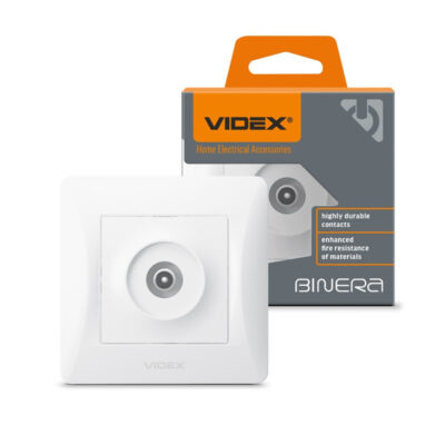 VIDEX 02040109 tv розетка vf-bnsk1tvme-w binera videx - бял