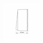 VIDEX 02040304 еднополюсен ключ 10а за открит монтаж vf-bns11-bg binera videx - графит