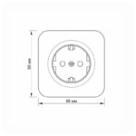 VIDEX 02040303 контакт шуко за открит монтаж vf-bns21g-w 16а binera videx - бял