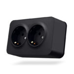 VIDEX 02040300 двоен контакт шуко за открит монтаж vf-bns22g-bg 16а videx - графит