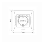 VIDEX 02040104 контакт шуко vf-bnsk1guc-bg usb-a+usb-c binera videx - графит