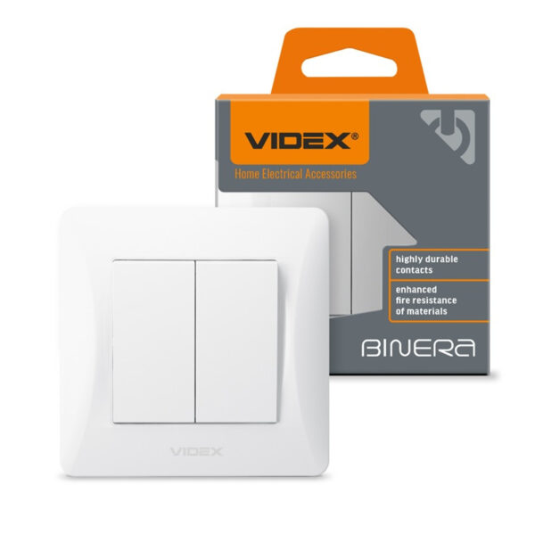 VIDEX 02040209 сериен ключ 10а vf-bnsw2-w binera videx - бял