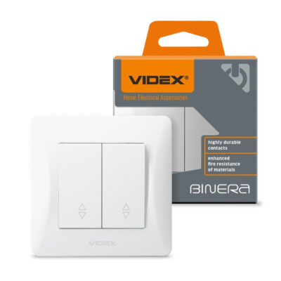 VIDEX 02040211 сериен девиаторен ключ 10а vf-bnsw2p-w binera videx - бял