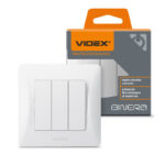 VIDEX 02040213 троен ключ vf-bnsw3-w 10а binera videx - бял