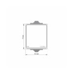 VIDEX 02040400 външен ключ еднополюсен ip65 binera vf-bnw11-g videx