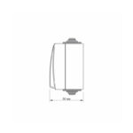 VIDEX 02040400 външен ключ еднополюсен ip65 binera vf-bnw11-g videx