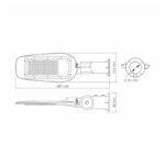 VIDEX 02020221 led лампа за открито vle-sle14-505 street led 50w/5k videx