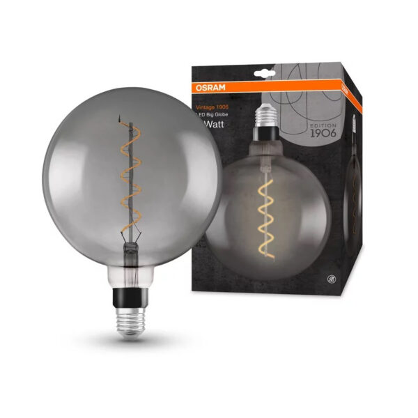 Ledvance 20240157 led лампа vintage 1906 globe200 smoke28 5w/300lm/818 e27