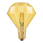 Ledvance 20240139 led лампа vintage 1906 led cl diamond fil gold 40/4.5w/825 e