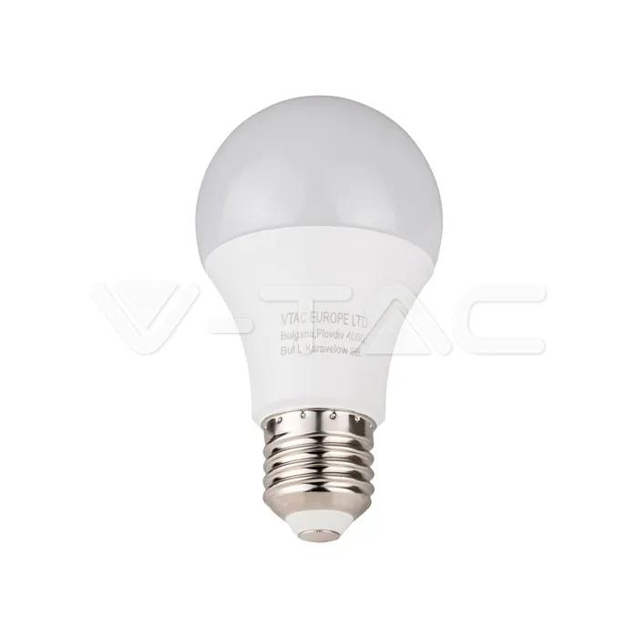 V-TAC VT-217350 LED Крушка 10.5W E27 A60 Термо Пластик 3000K