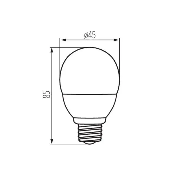 Kanlux 26764 ЛЕД Лампа BILO HI LED E27 220V 8W 3000K