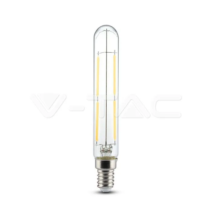 V-TAC VT-2703 LED Крушка 4W Филамент E14 T20 6000K