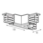 Kanlux 33264 Съединител тип T за ляво ляво дясно свързване TEAR N CON-T LLR-W 220V IP20