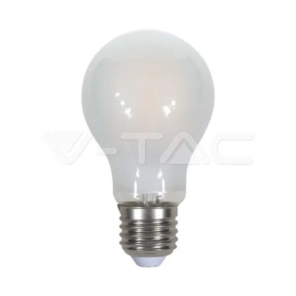 V-TAC VT-7180 LED Крушка 5W Филамент E27 A60 Матирано Покритие Бяла Светлина