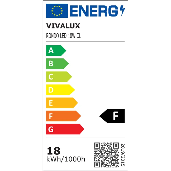 Vivalux VIV004280 LED панел RONDO LED 18W 1800lm бял 4000K