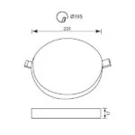 Vivalux VIV004282 LED панел RONDO LED 36W 3600lm бял 4000K