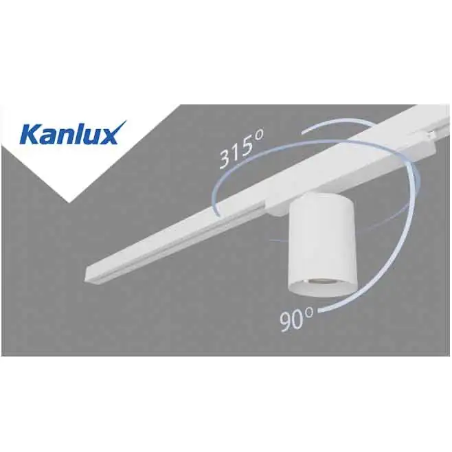 Kanlux 33133 Прожектор за шина ACORD ATL1 220V 18W 4000K IP20