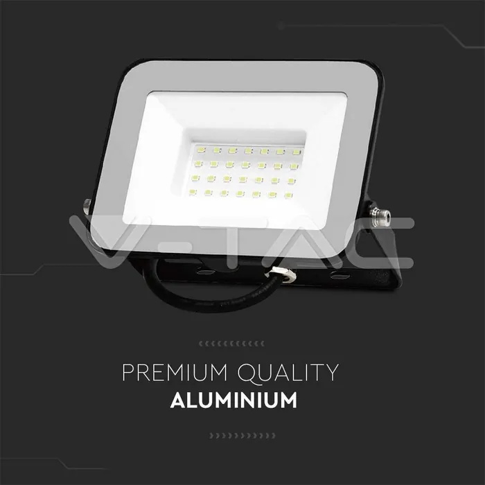 V-TAC VT-10022 30W LED Прожектор SAMSUNG Чип PRO-S Сиво Тяло 6500К