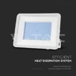 V-TAC VT-10030 200W LED Прожектор SAMSUNG Чип PRO-S Бяло Тяло 6500К