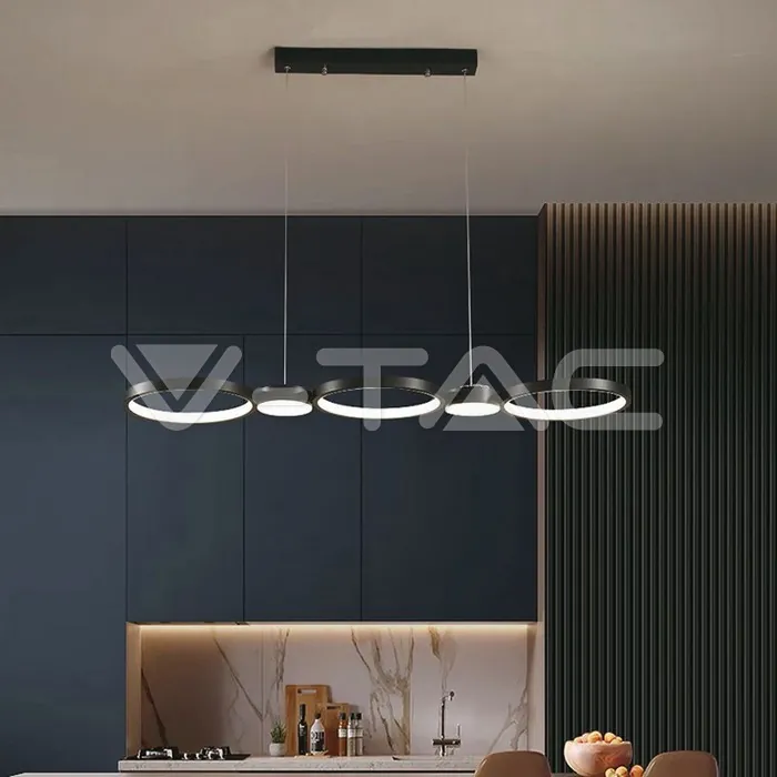 V-TAC VT-10043 LED Осветител 38W Висящ (95*100CM) Черен 4000K