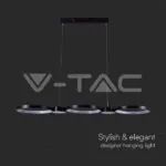 V-TAC VT-10044 LED Осветител 38W Висящ (95*100CM) Черен 3000K