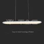 V-TAC VT-10047 24W LED Висяща Лампа (80*100CM) 4000K Бяло Тяло