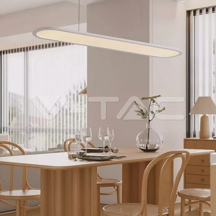 V-TAC VT-10047 24W LED Висяща Лампа (80*100CM) 4000K Бяло Тяло