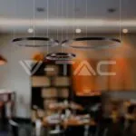 V-TAC VT-10053 LED Осветител 57W Висящ Кристал Черен 4000К