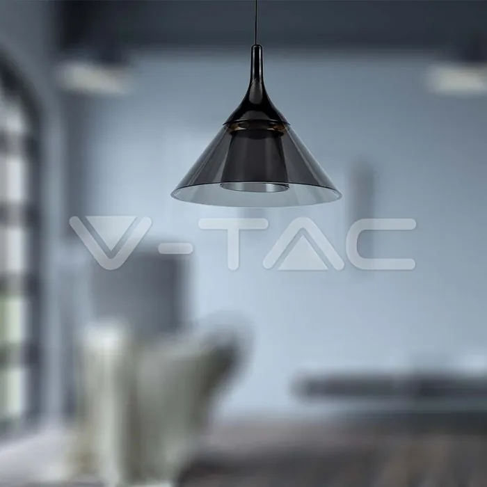V-TAC VT-10081 9W LED Висяща Лампа (19.5*17.5*100CM) Черно 4000K