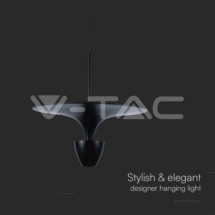 V-TAC VT-10083 9W LED Висяща Лампа (30*320*100CM) Черно 3000K