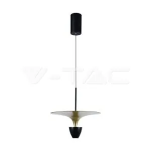 V-TAC VT-10086 9W LED Висяща Лампа (30*320*100CM) Черно+Златно Тяло 4000K