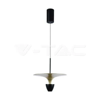 V-TAC VT-10086 9W LED Висяща Лампа (30*320*100CM) Черно+Златно Тяло 4000K