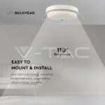 V-TAC VT-10195 12W LED Плафон Преграда 3000K
