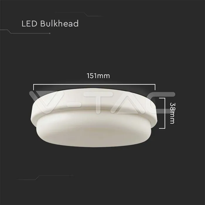V-TAC VT-10195 12W LED Плафон Преграда 3000K