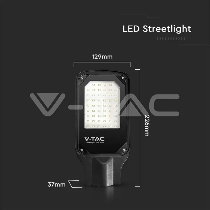 V-TAC VT-10207 30W LED Улична Лампа 6500К